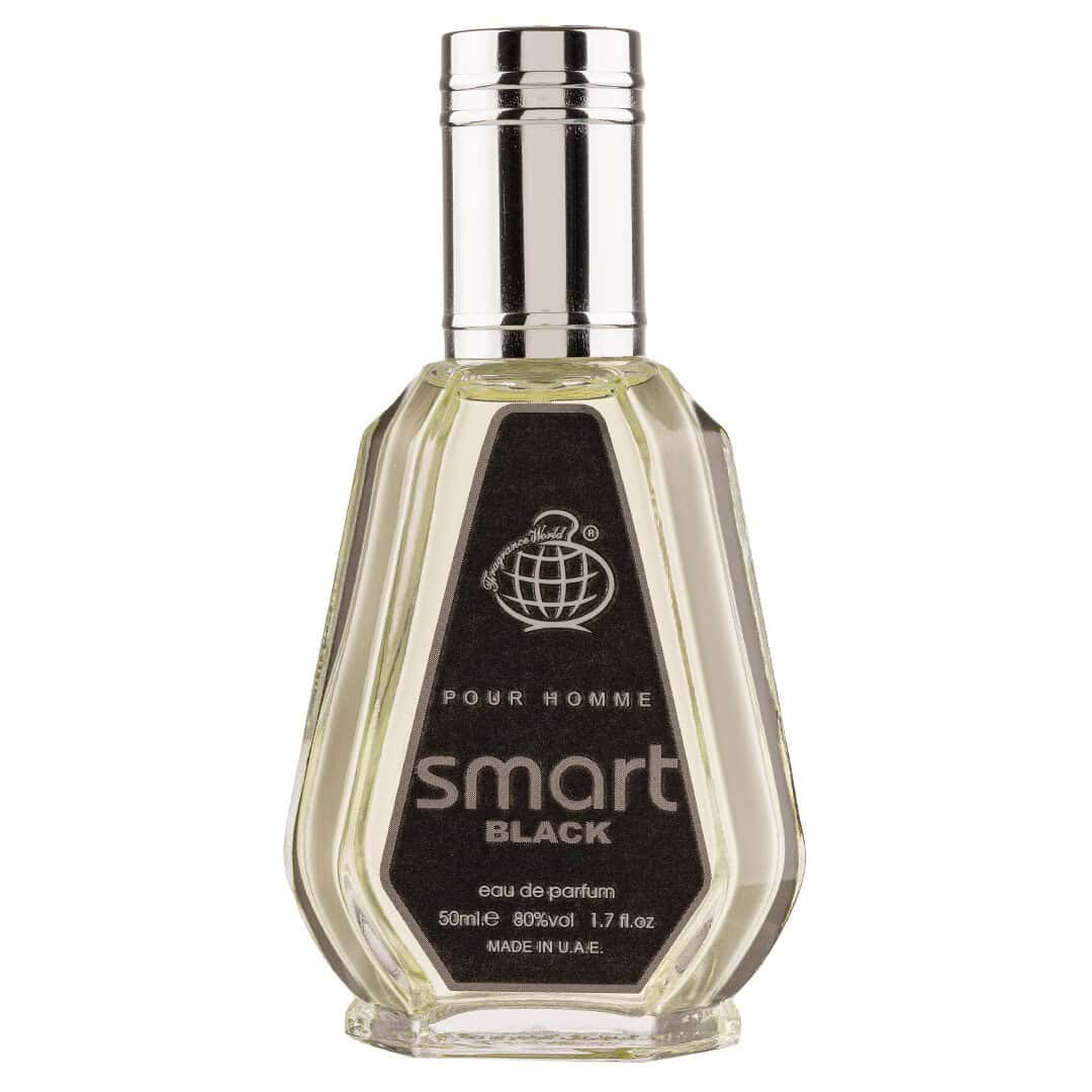Fragrance World Smart Black, Apă de parfum, Bărbați, 50ml
