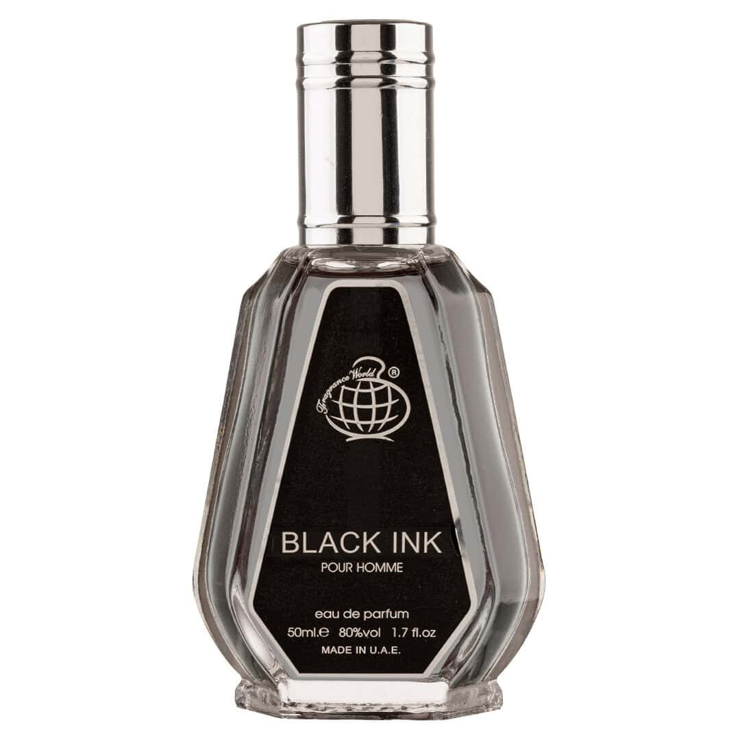 Fragrance World Black Ink, Apă de parfum, Bărbați, 50ml